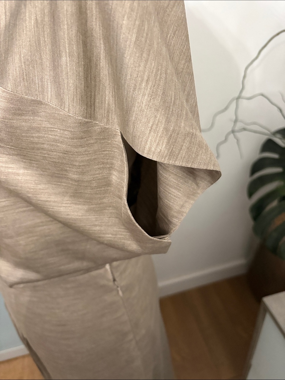 Akris Beige/Tan Pleated Midi Dress - Picture 6 of 14